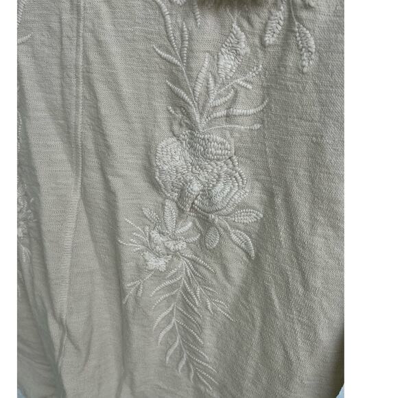 NWT Anthropology by Caite Jonna Top - Size Small Oatmeal Color - Picture 4 of 10